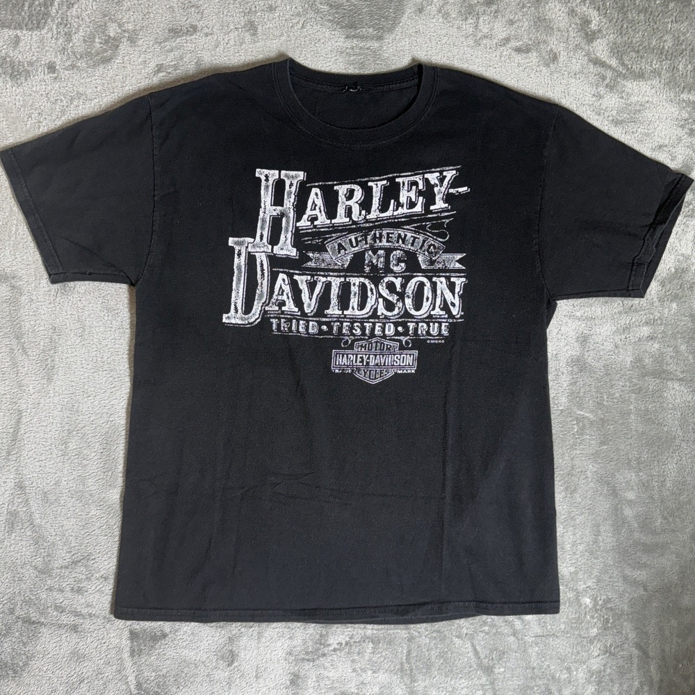 Harley Davidson Richmond‎ VA T-Shirt Black Motorcycle Large "Screw it Lets Ride"